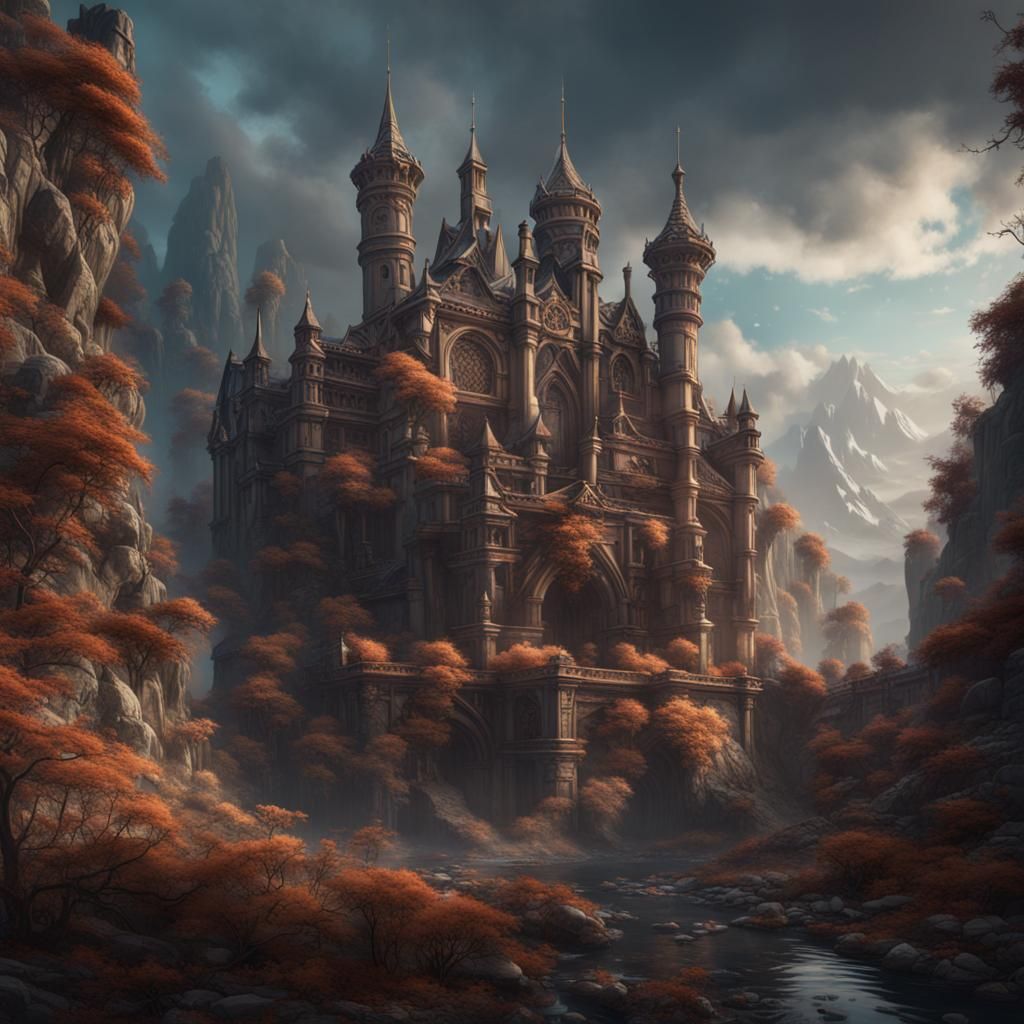 Fantastical Matte Painting in Deep Color