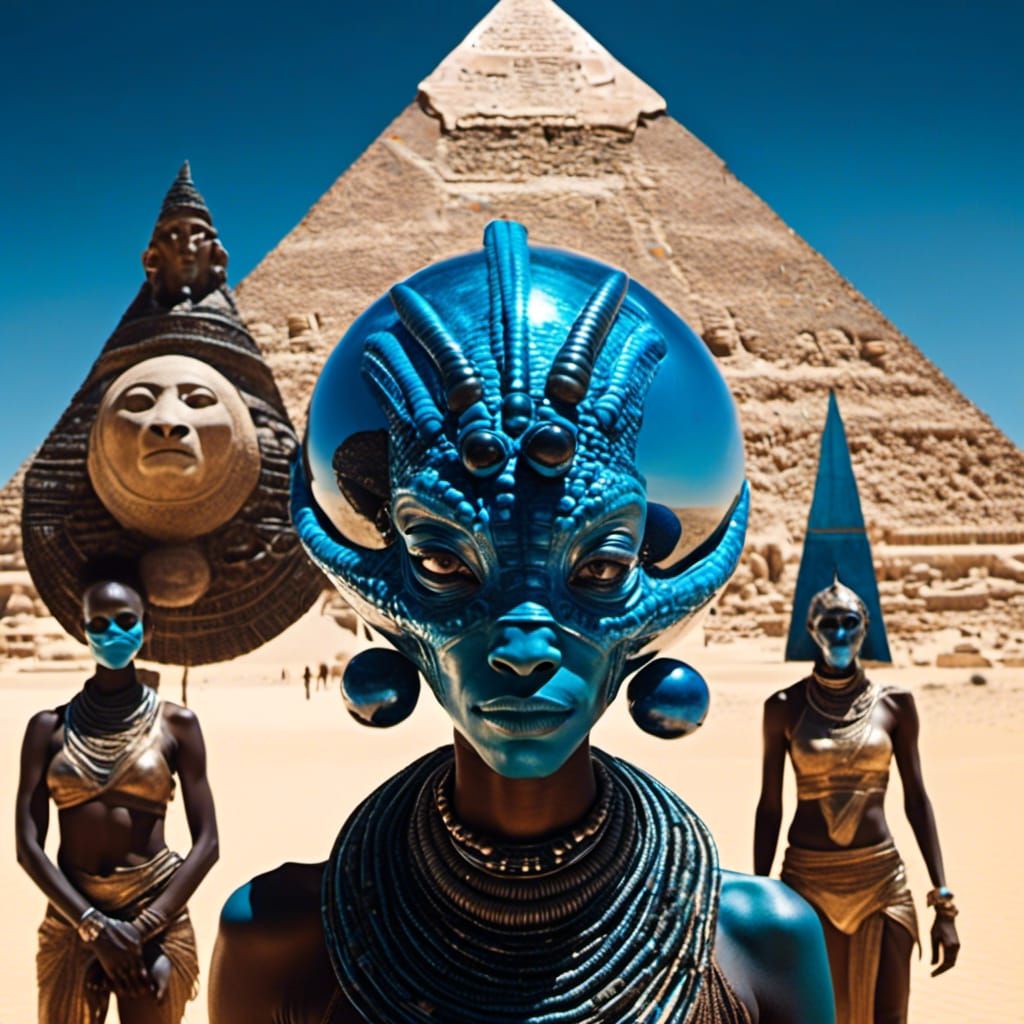 Surreal Meeting at the Great Pyramid