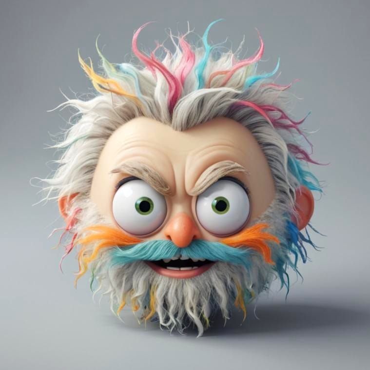 Playful One-Eyed Creature in Pixar Style