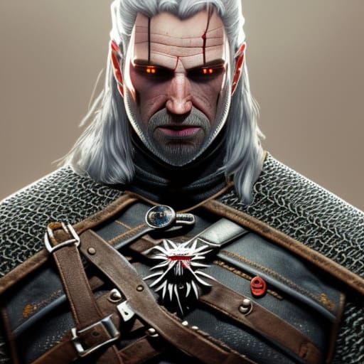 Hyperdetailed Witcher Vader Portrait in 8k Resolution