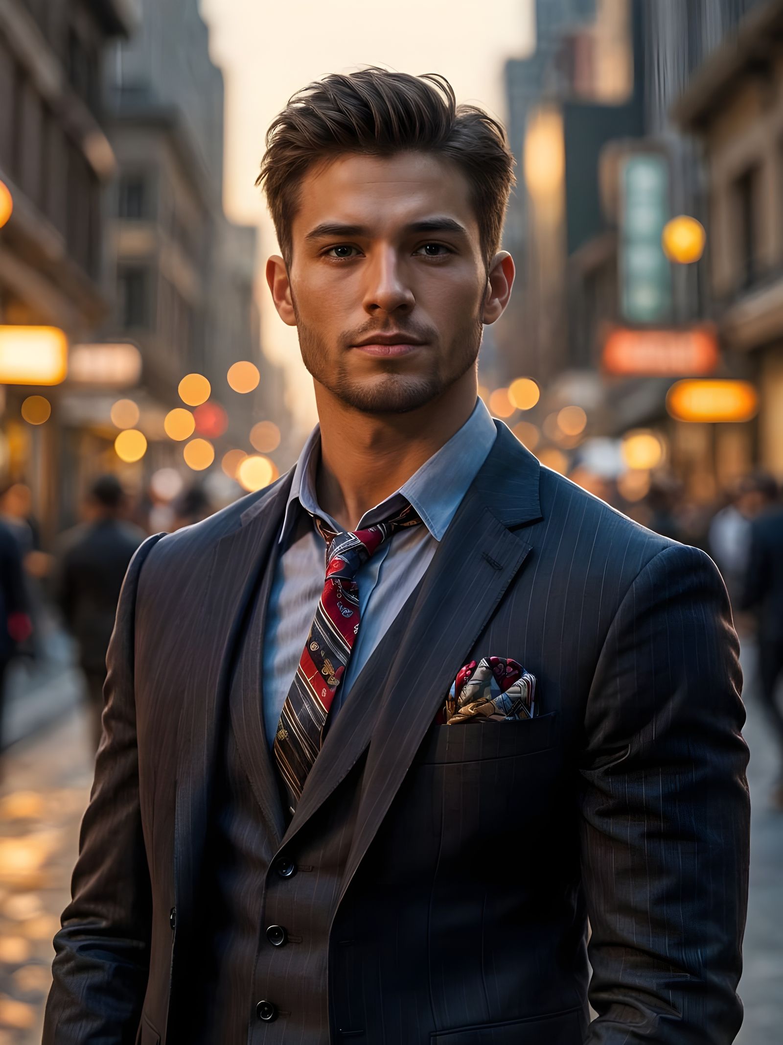Dapper Young Man, Physically Fit, Modern Style