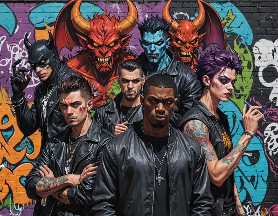 Demons and Human in Comic Book Pop Art