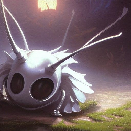 Hollow Knight in Oil Painting Style