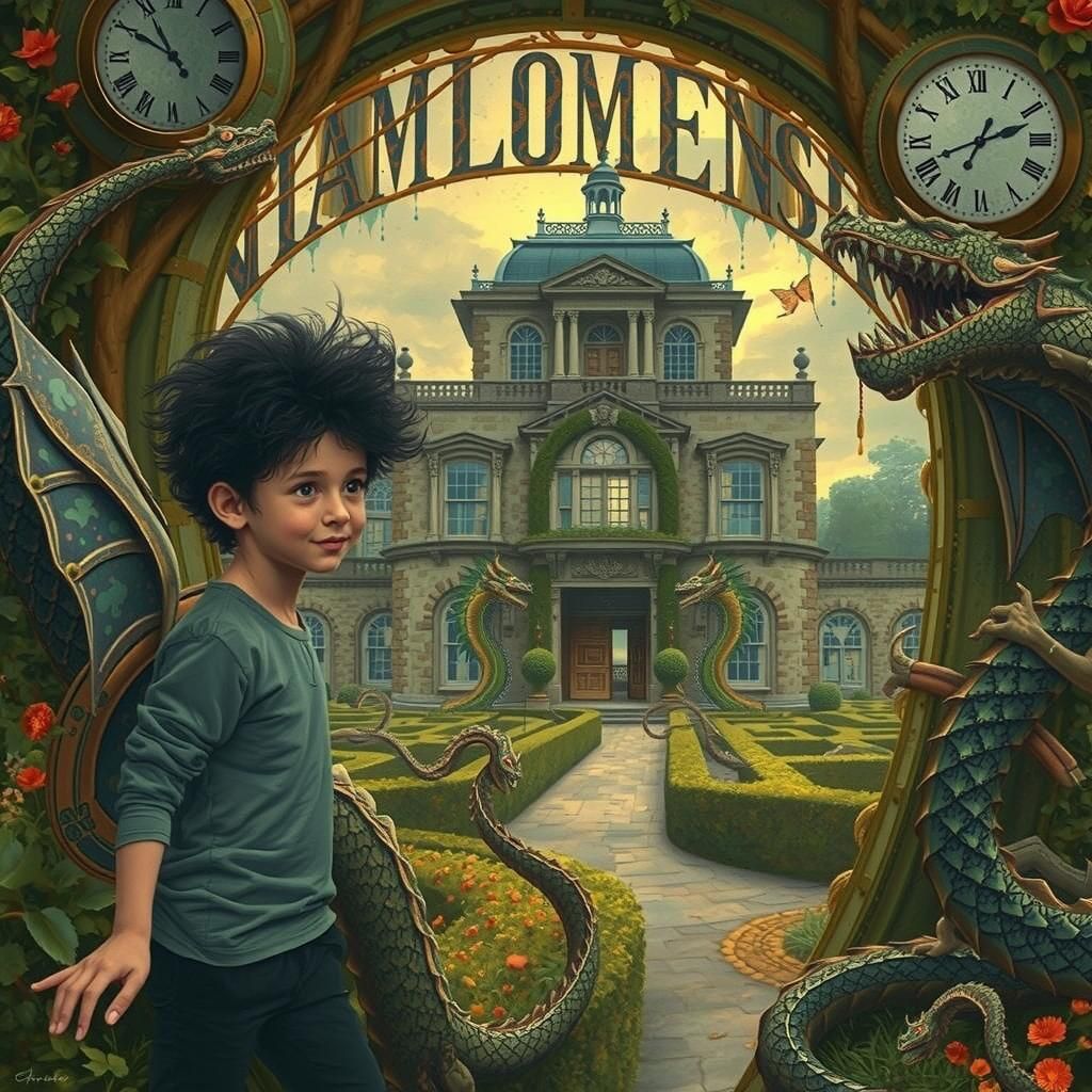 Dreamscape Garden Maze with Melting Dragons