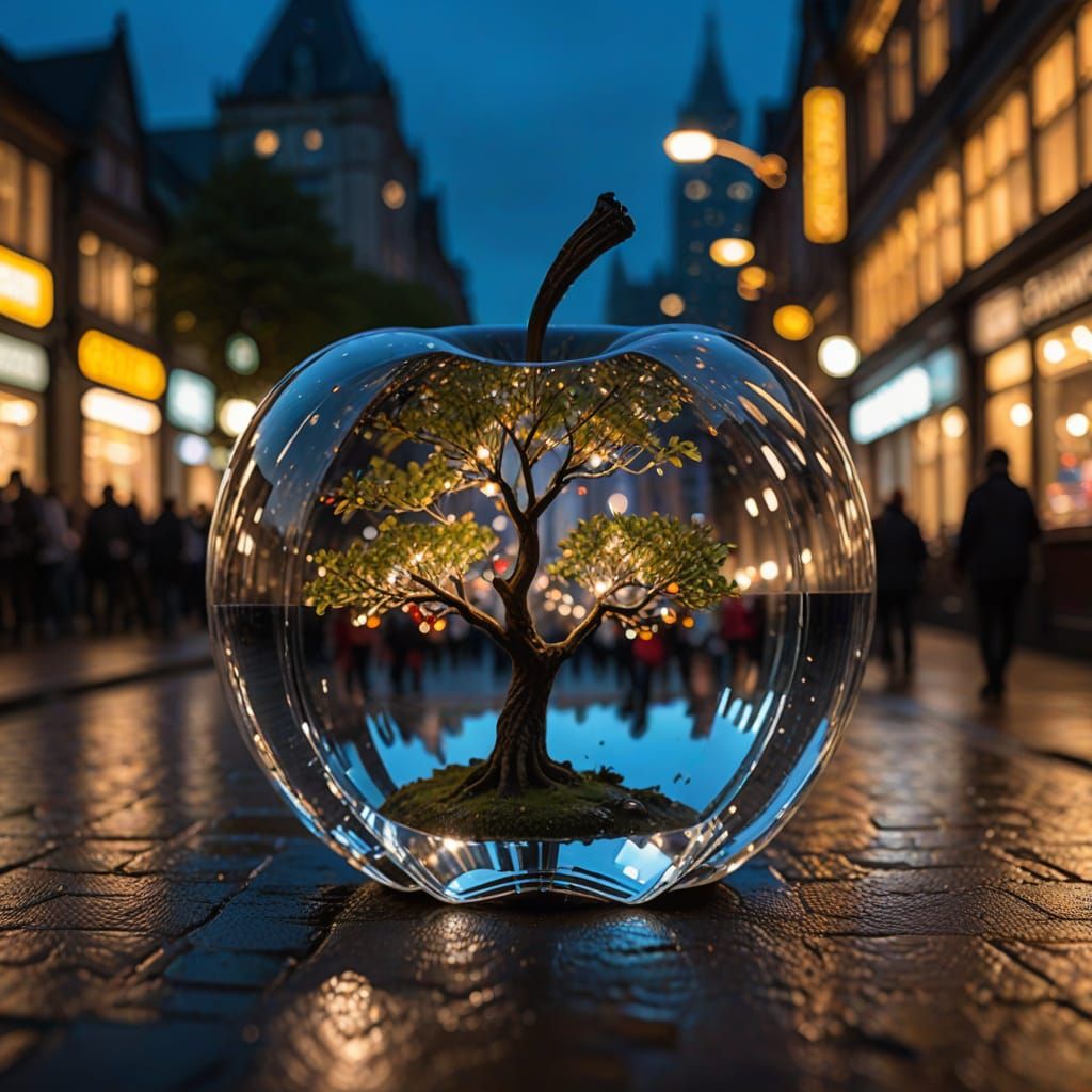 Magical World Inside Crystal Apple: Professional Photography