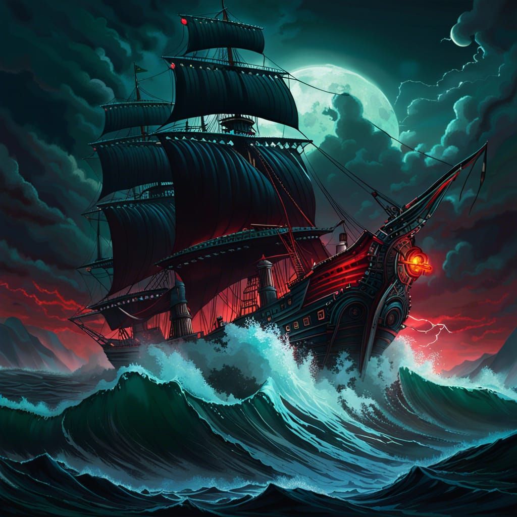 Cthulhu Rises: Red Moon Pirate Ship Chase