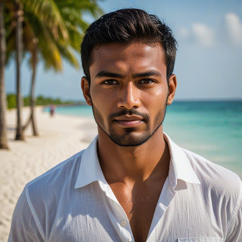 Handsome Man from Maldives: Professional Photography