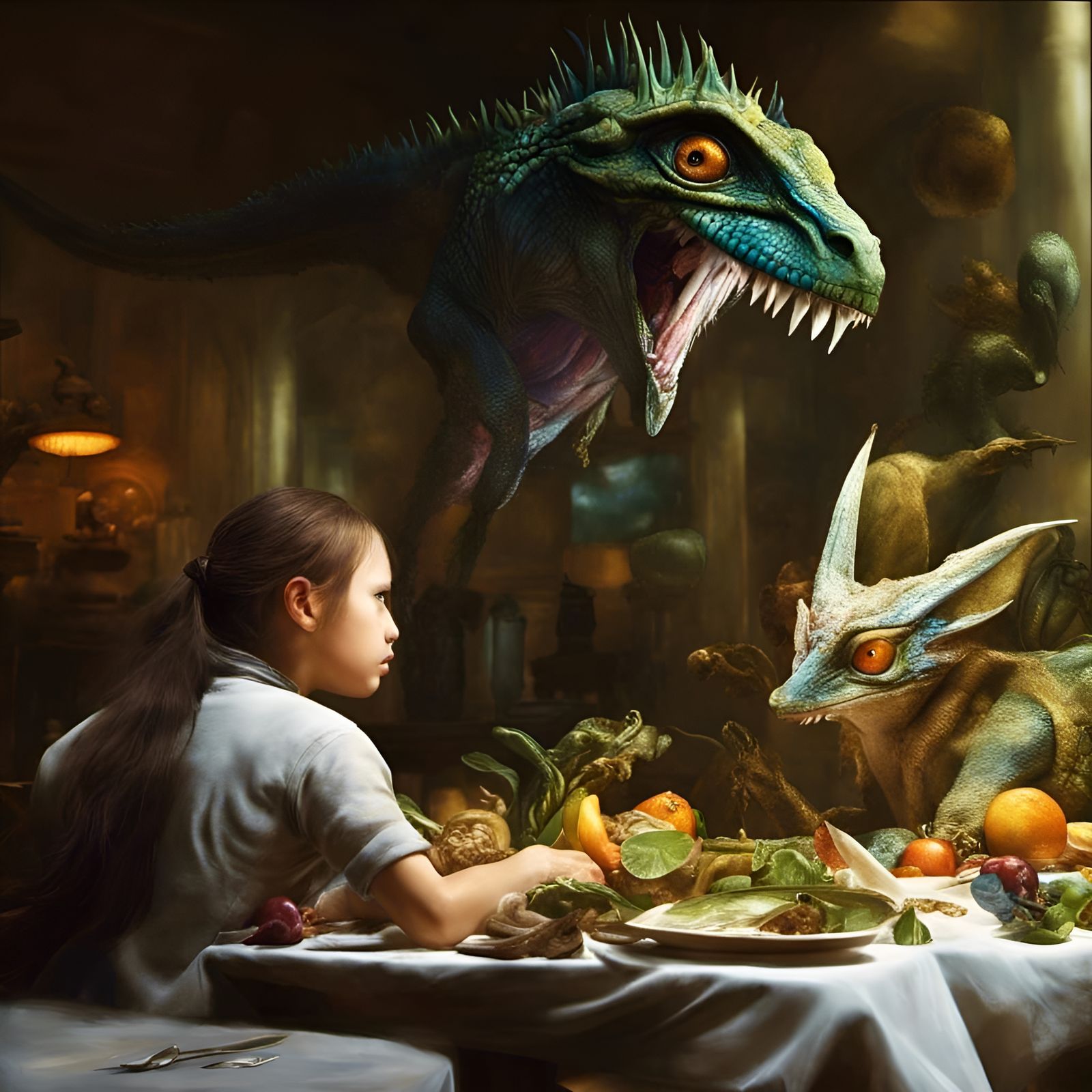 Exotic Alien Creatures in Hyperrealistic 3D Render