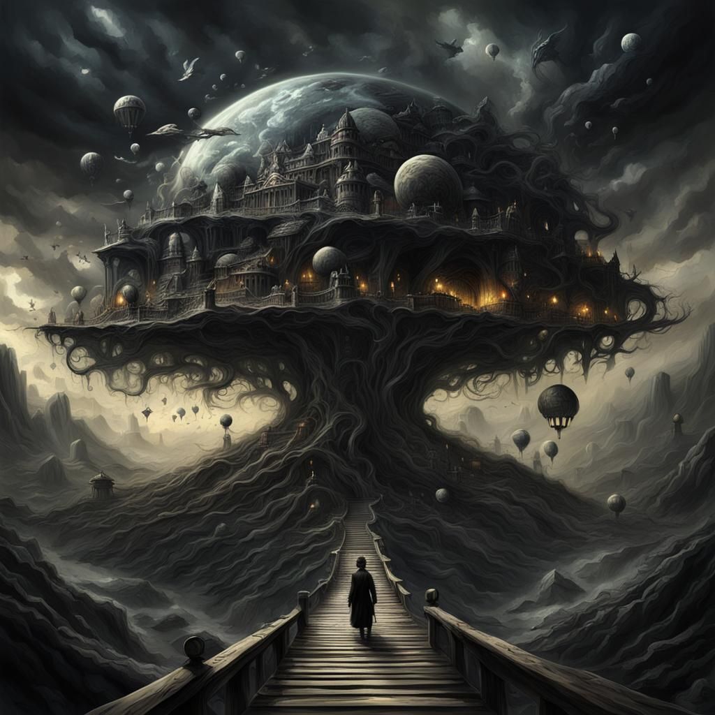 Surreal Dark Fantasy World