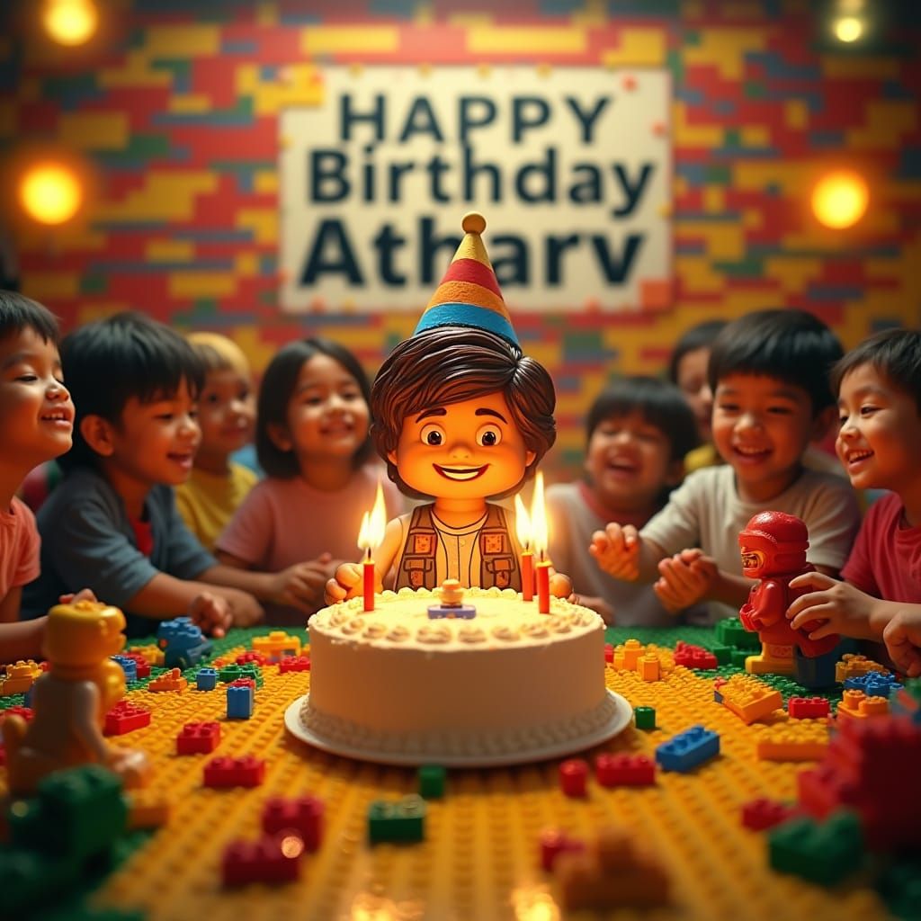 Lego Birthday Bash: Atharv Celebrates in Colorful Style