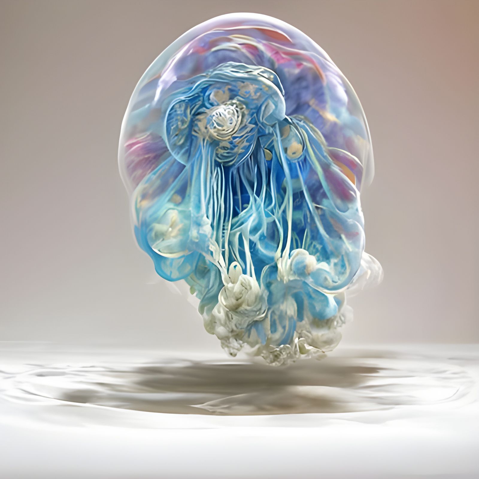 Surreal Nebula Jellyfish in Hyperdetail