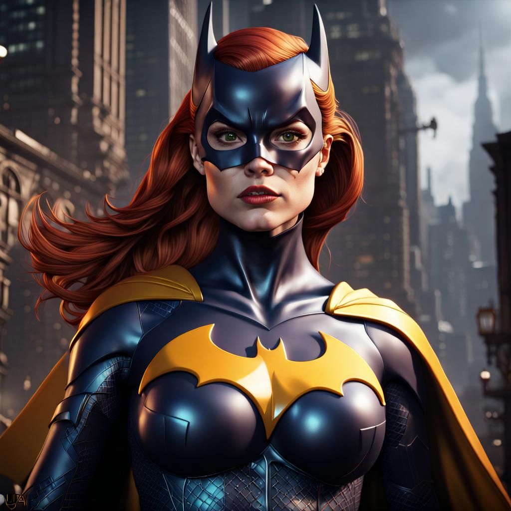 Batgirl: Detailed Fantasy Concept Art in 8K