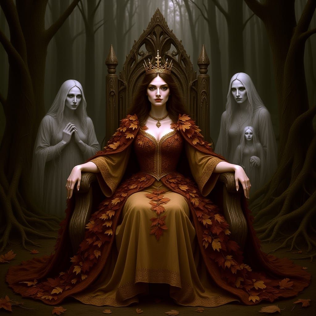 Empress of Autumn Foliage on Root Throne