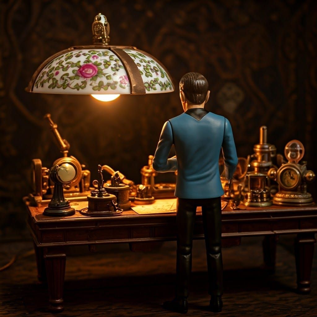 Spock's Steampunk Teacup Chamber in Jules Verne Style
