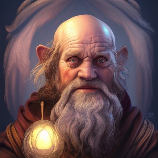 Old Gruff Dwarf Wizard