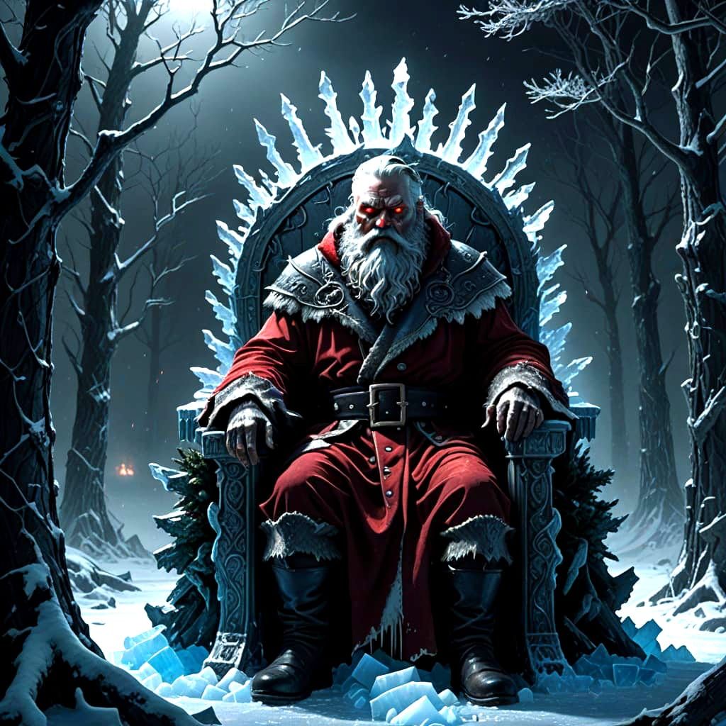 Christmas in the deep bad Santa