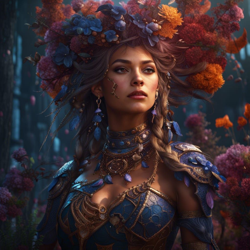 Fantastical Portrait of a Pretty Lady