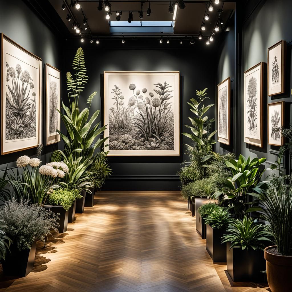 Botanical Art Gallery Exhibition: Pen and Ink Drawings