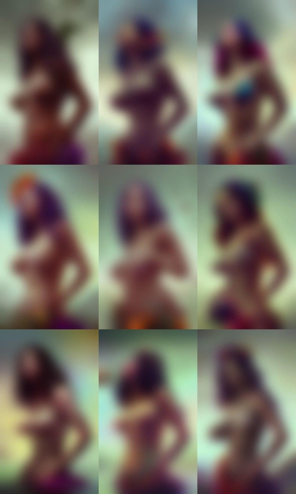 Goddess of Monsoon Raising Harvest: Maximalist Matte Paintin...