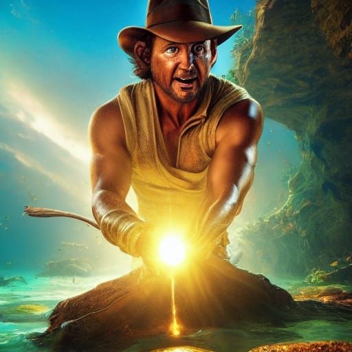 Indiana Jones Discovers Atlantis in Hyperrealistic Digital A...