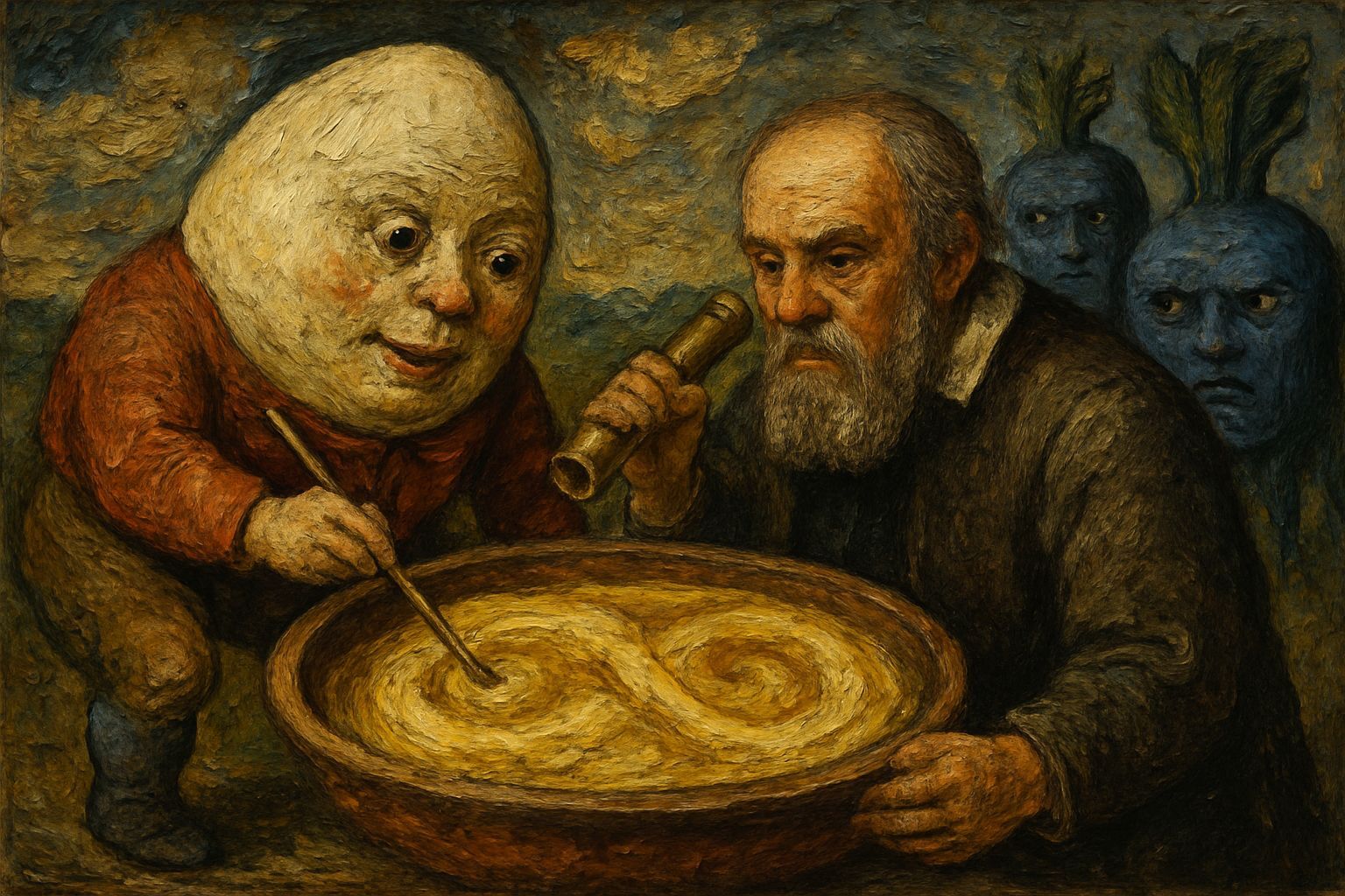 Humpty Dumpty and Galileo's Custard Experiment as Impasto Pa...