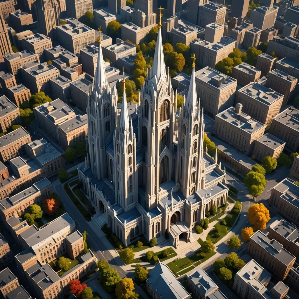 City Temple: Detailed Matte Painting in Unreal Engine