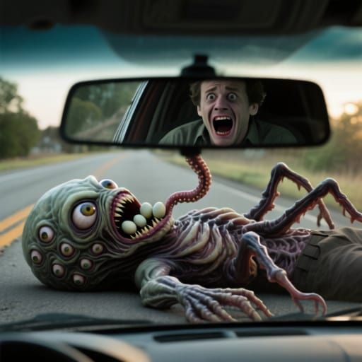 Grotesque Evil Creature Inspired by The Thing Movie