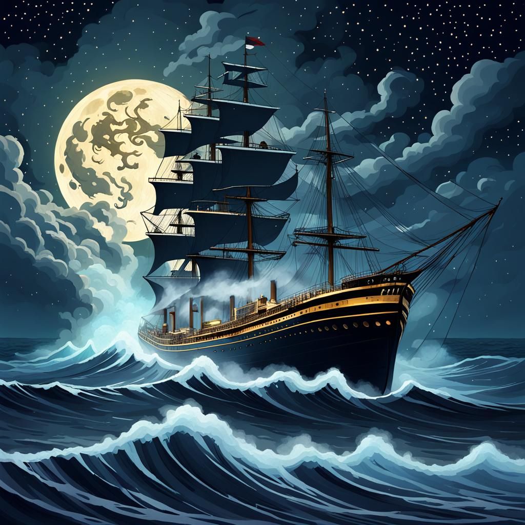 Giant Sea Serpent Leaps From Ocean Waves