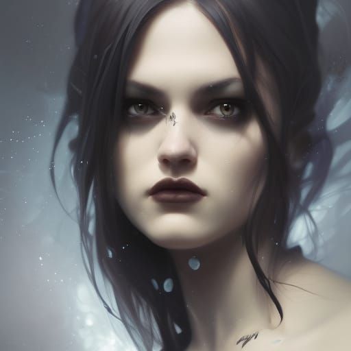 Detailed Portrait of a Goth Girl in Unreal Engine