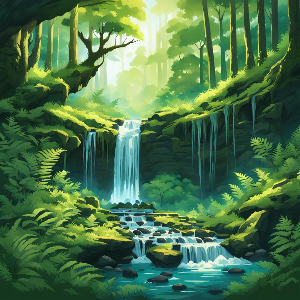 hidden waterfall