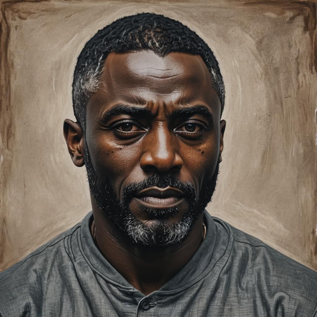 Idris Elba Portrait: A Soulful Meditation