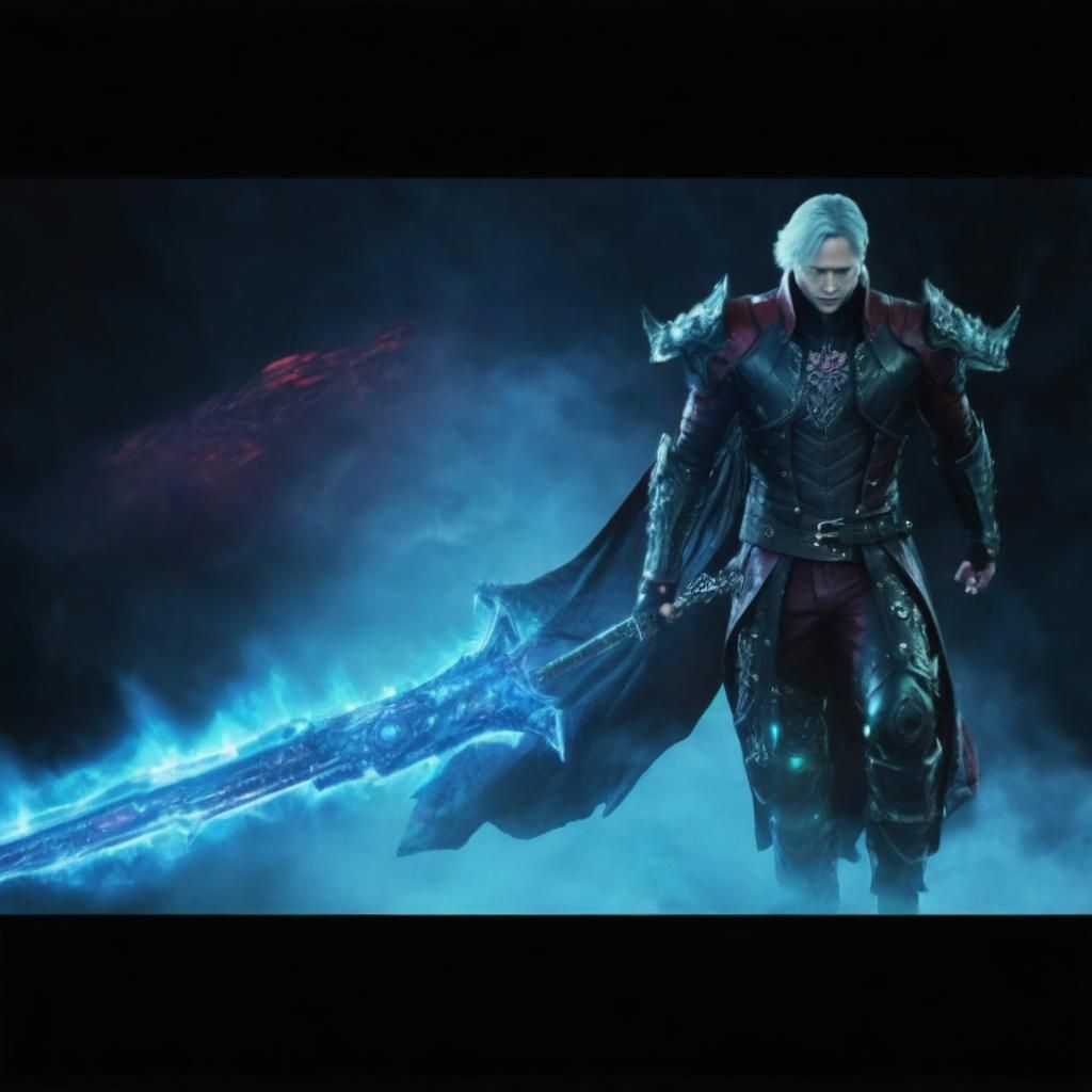 Demonic Knight on Mallet Island in Video Game Style