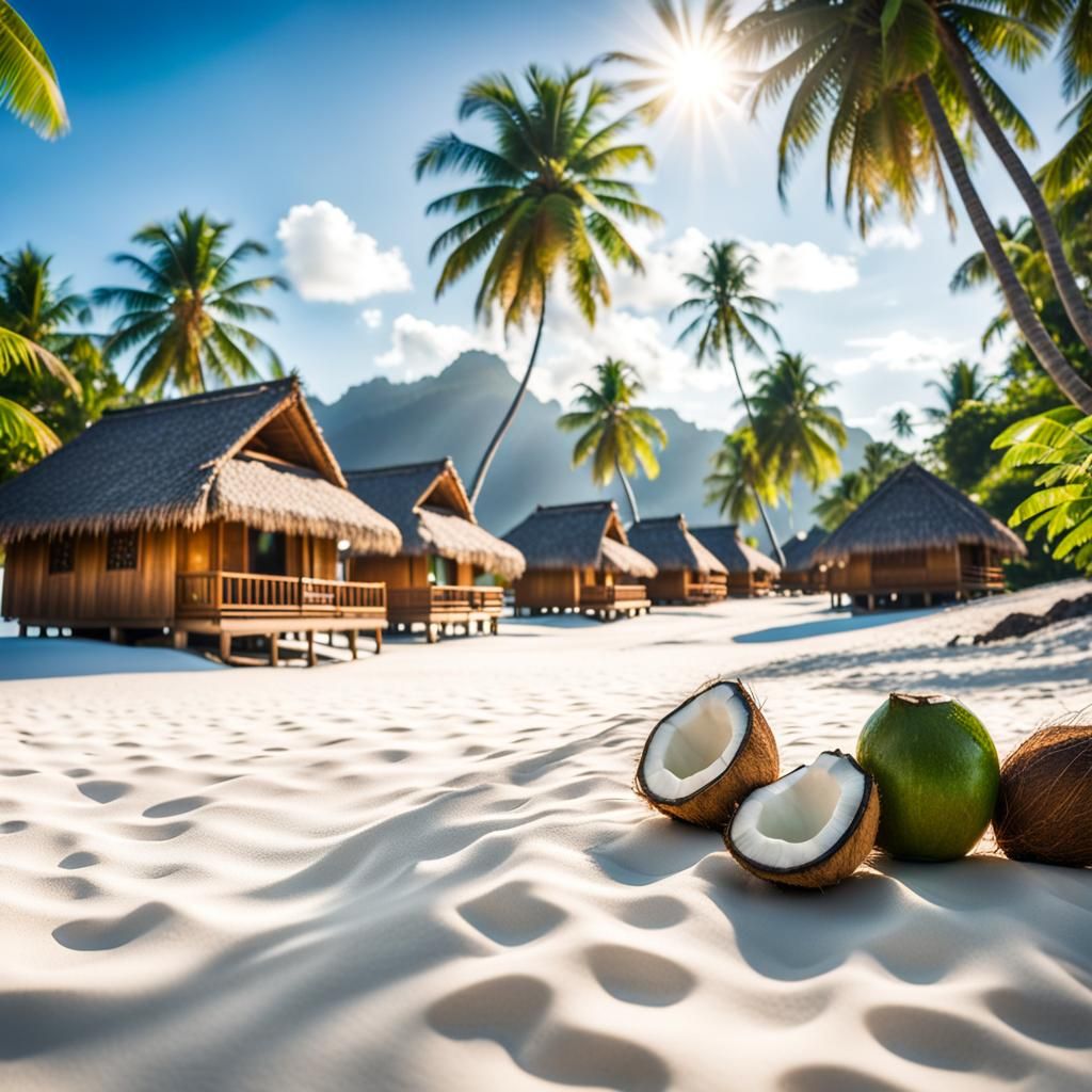 Tahiti Beach Paradise: Sunshine, Bungalows, and White Sand