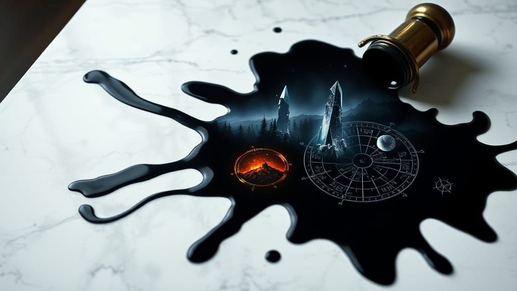 Ink Spill Portals to Fantasy Realms