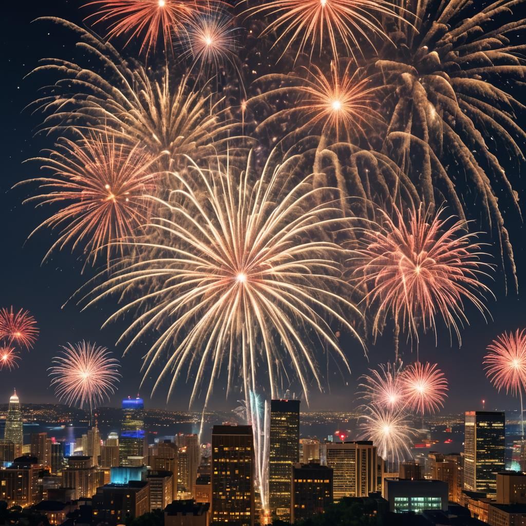 Spectacular Fourth of July Fireworks Display