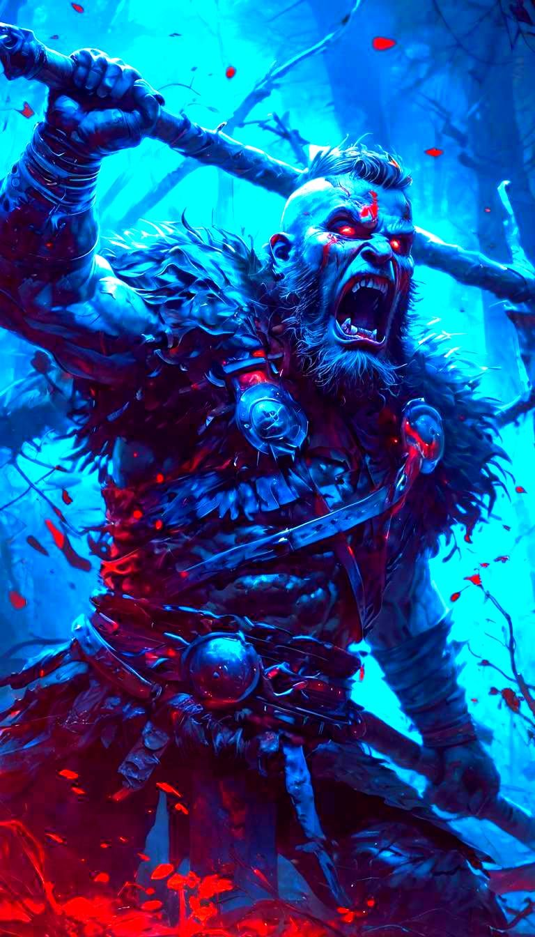 Berserker's Humanity in Internal Conflict