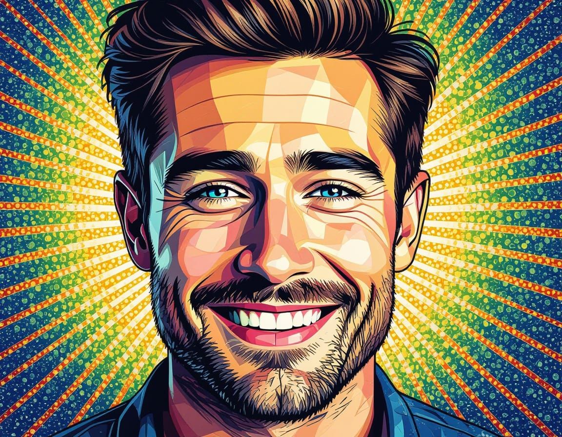 Peace Begins With A Smile Kinetic Pointillism