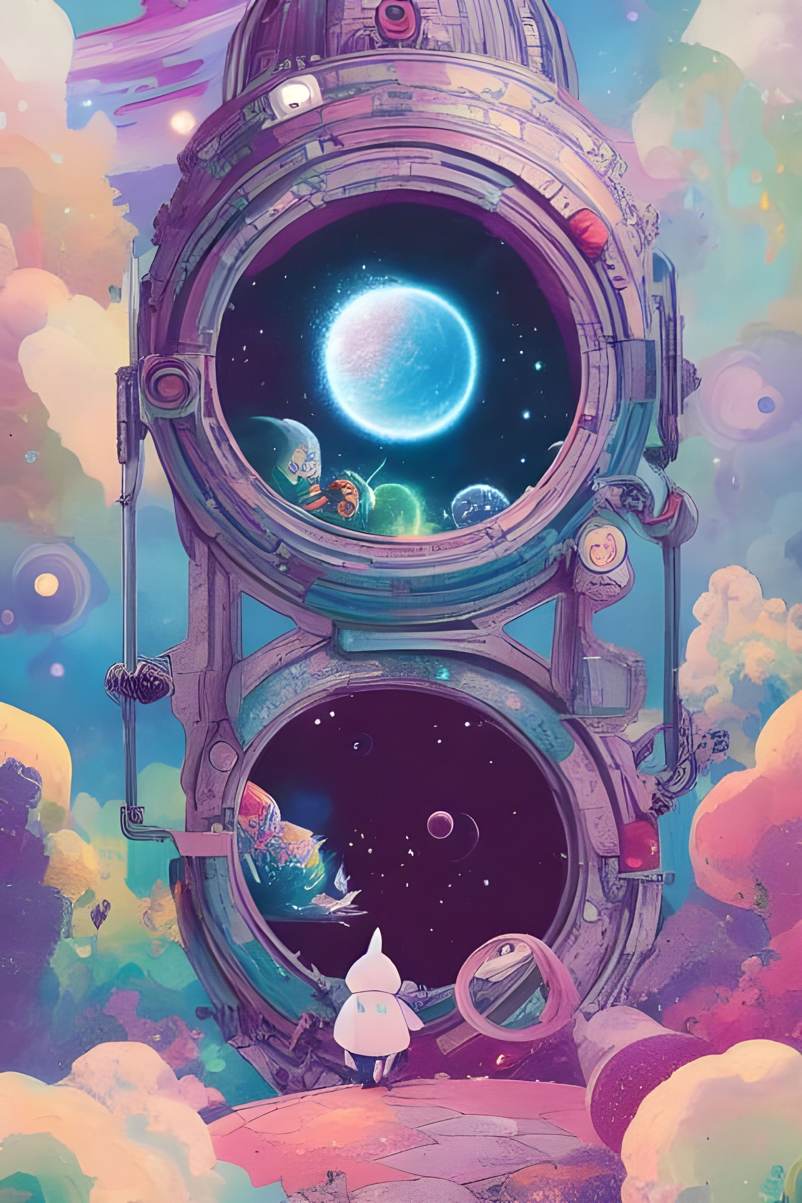 Colorful Portal to Another Dimension