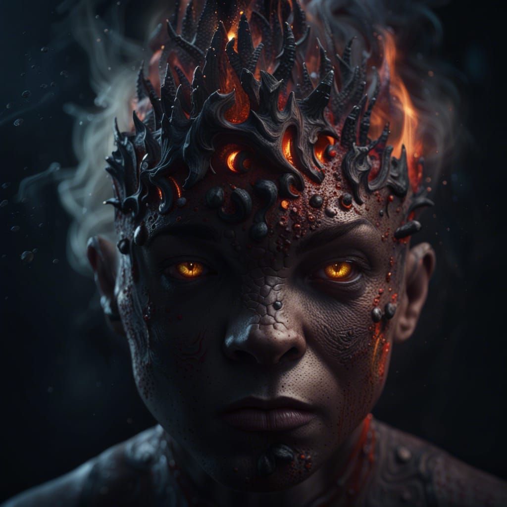 Detailed Matte Painting of a Firestarter Character