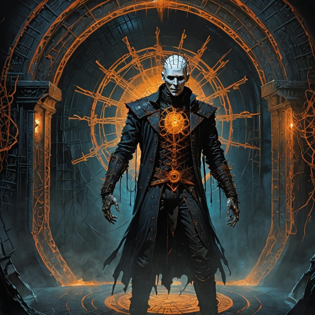 Twisted God Before Dark Portal in Biopunk Style