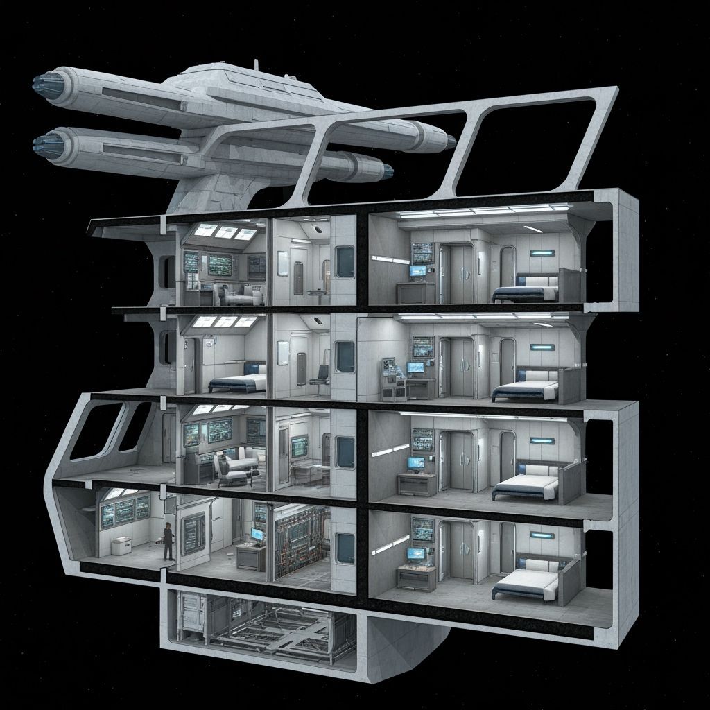 Architectural Cross-Section of a Starship