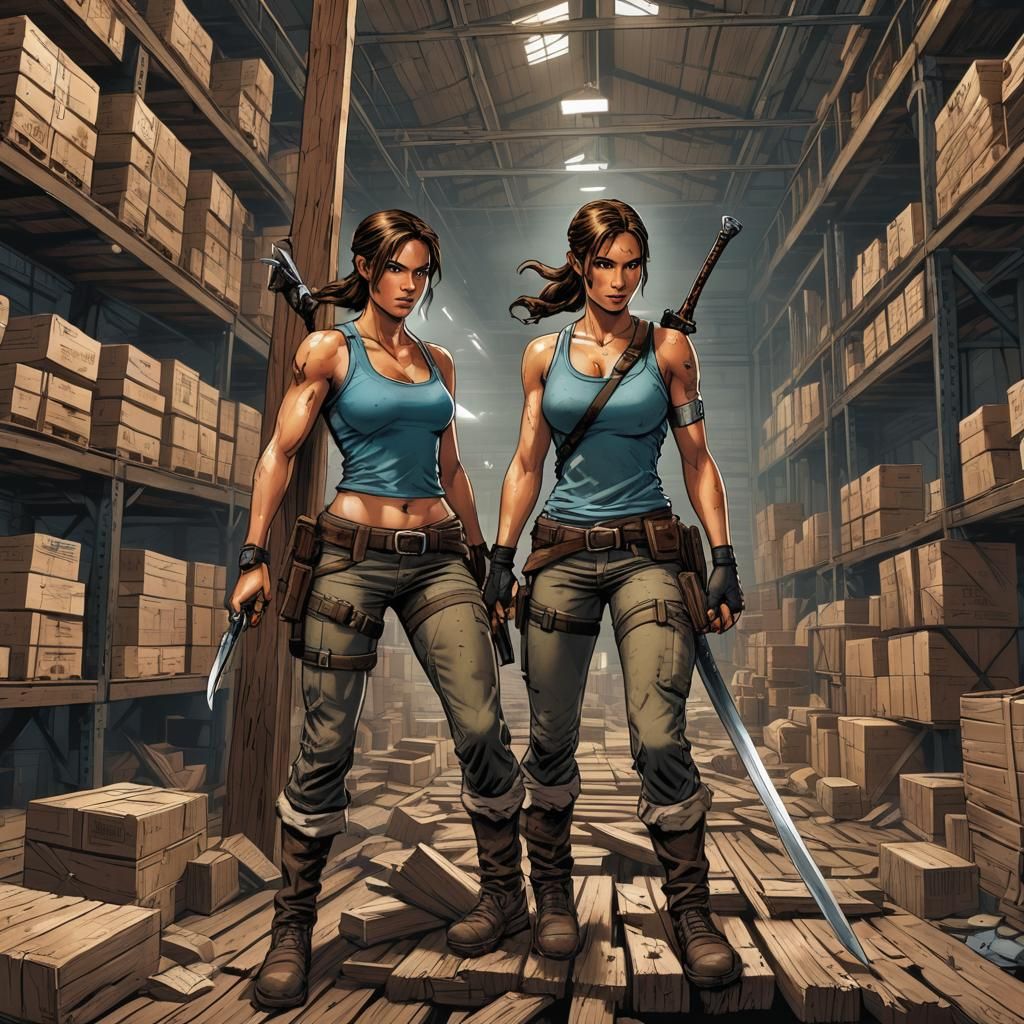 Lara Croft Crucifixion: Comic Book Art