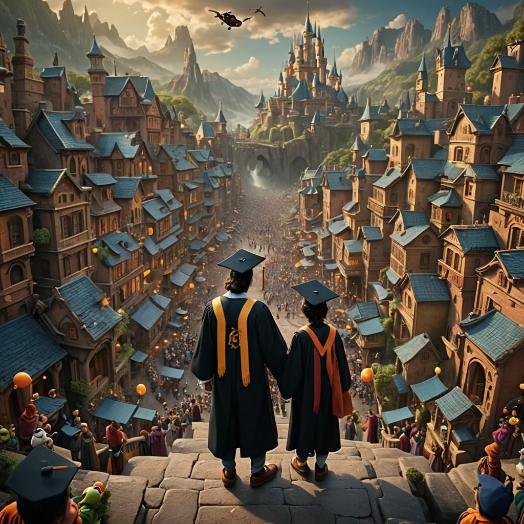 Goofy and Son Graduate: A Digital Masterpiece