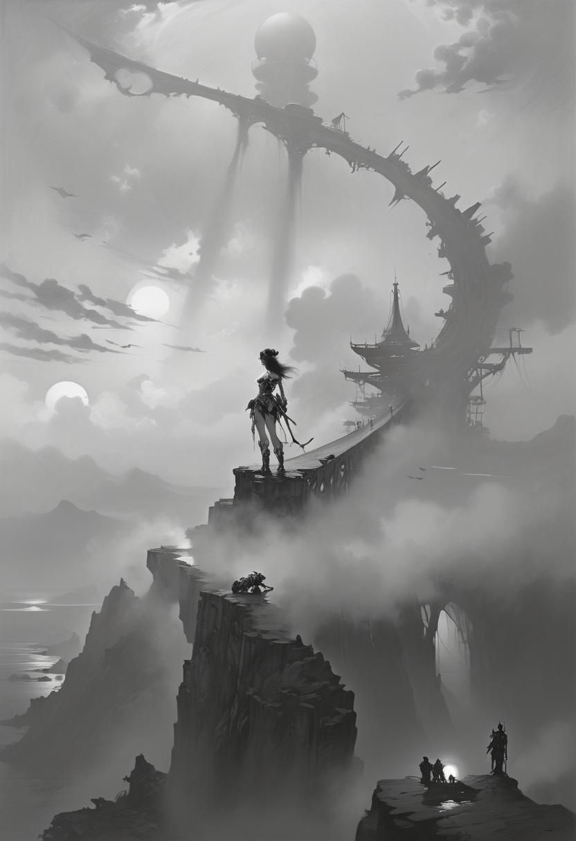 Fantasy Nippon Female Oil Painting as Concept Art