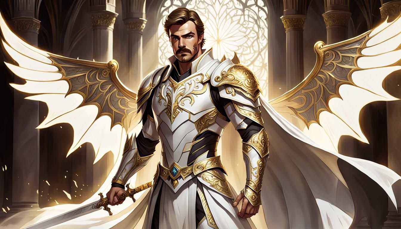 Radiant Bat-Winged Paladin Concept Art