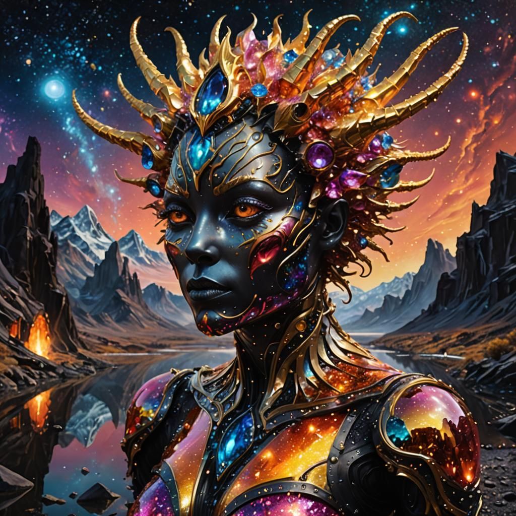 Hybrid Creature in Surreal Landscape