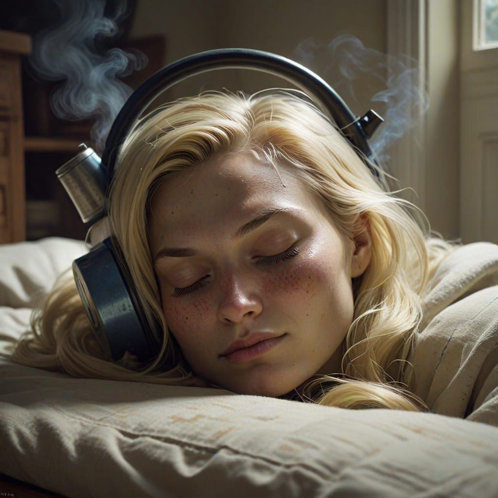 Sinister Blonde Teakettle in a Dream