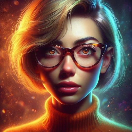 Thelma Scooby-Doo Portrait in Greg Rutkowski Style