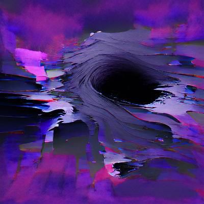 Monochrome Void: An Abstract Digital Art Piece