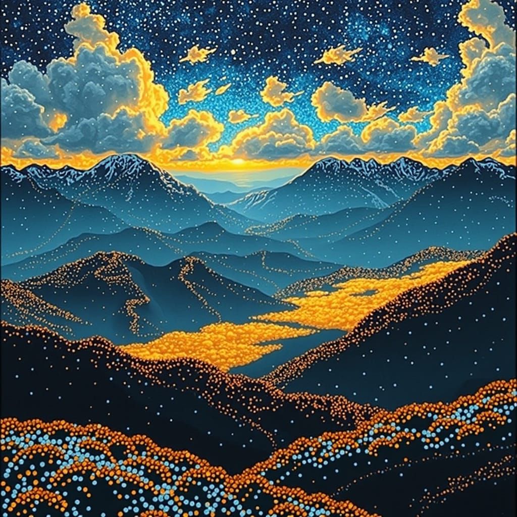 Sequined landscape